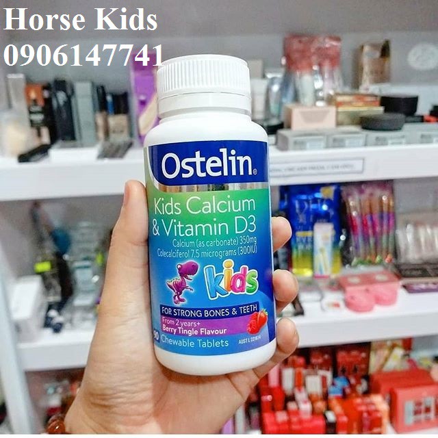 Viên Uống Bổ Xung Canxi Ostelin Kids Cho Bé_ Vitamin D Và Calcium Ostelin Kids 90 Viên