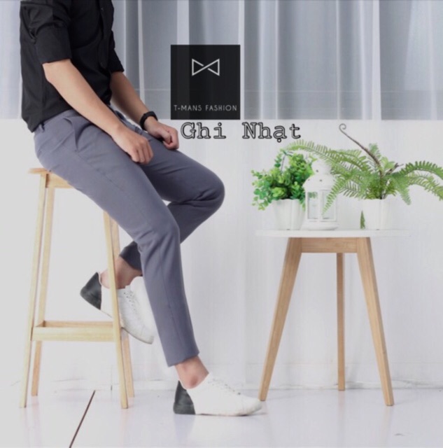 Quần âu nam chất lượng cao cấp màu ghi, xanh than và đen dáng body Hàn Quốc | BigBuy360 - bigbuy360.vn