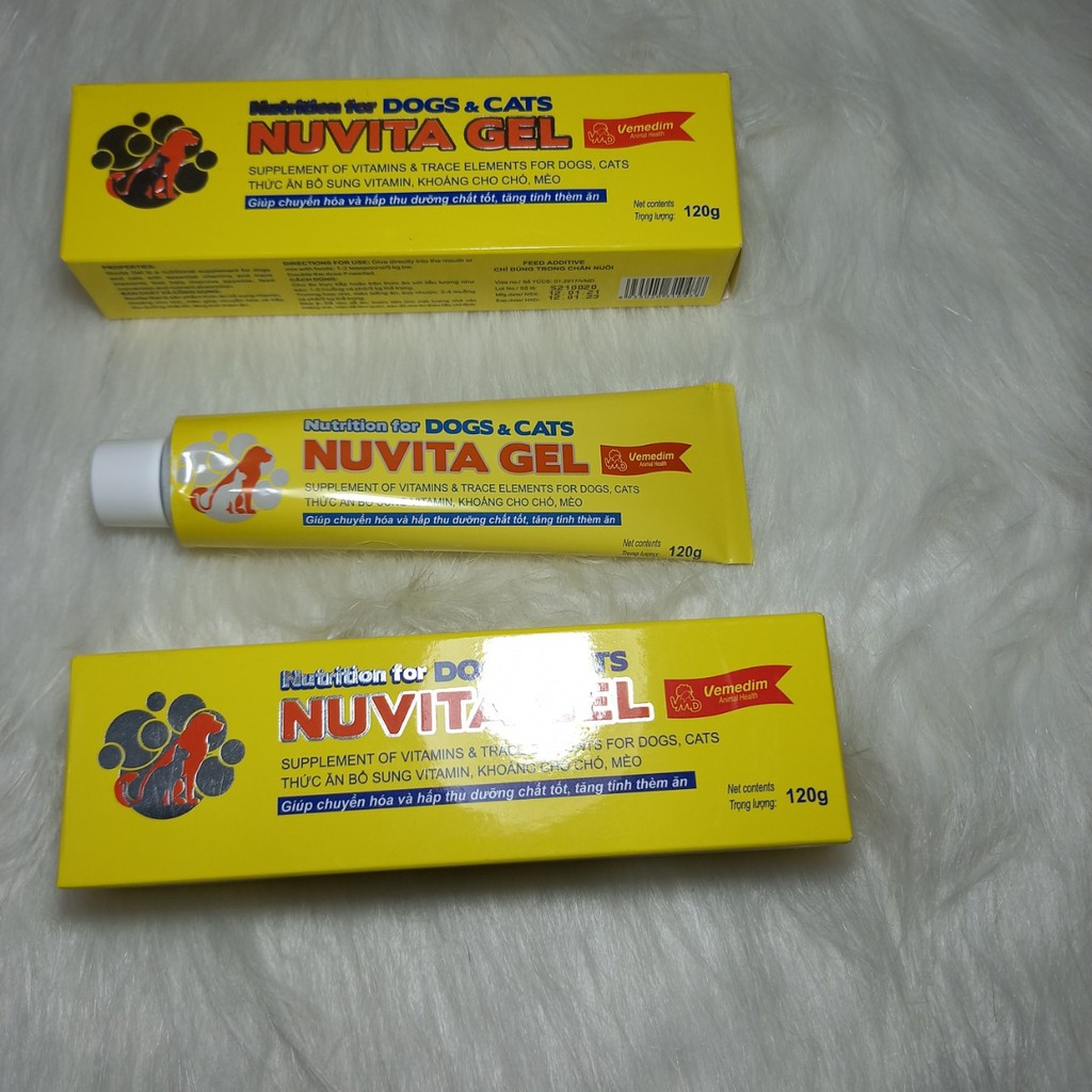 Gel dinh dưỡng chó mèo Nuvita 120gr