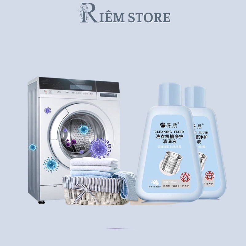 Nước Tẩy Lồng Máy Giặt Chỉ Sau Một Lần Sử Dụng Tiện Lợi RIEM