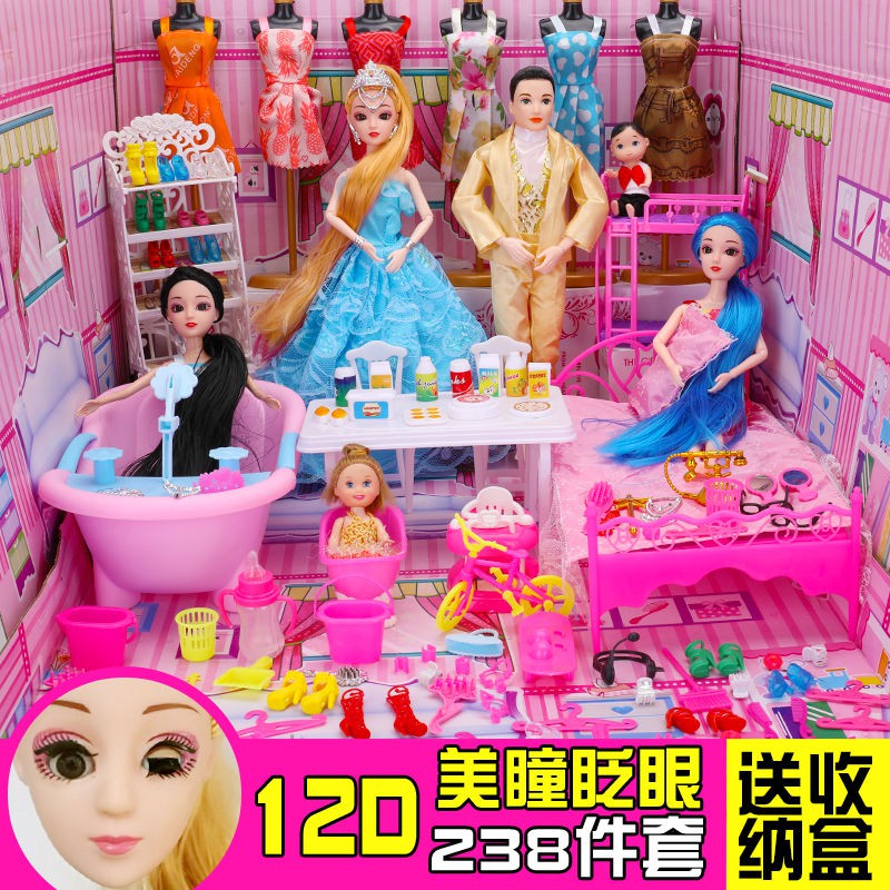 Bộ Đồ Chơi Lâu Đài Búp Bê Barbie Dễ Thương Xinh Xắn