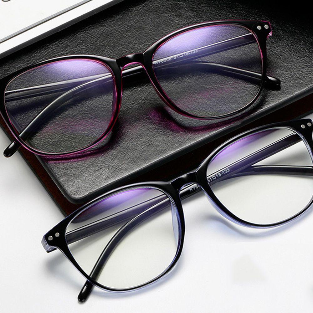 Mắt Kính Gọng Vuông Bằng Nhựa PC Trong Suốt Phong Cách Vintage