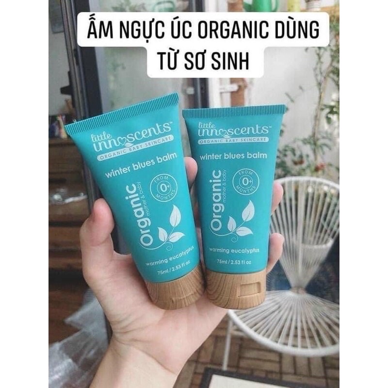 Kem ấm ngực Little Organic Úc 75ml