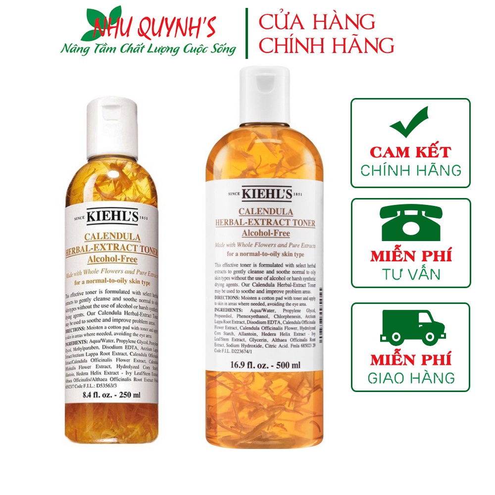 Nước hoa hồng Hoa Cúc Kiehl's Calendula Herbal Extract Alcohol-Free