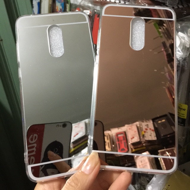 Ốp lưng Xiaomi Redmi 5 Plus viền dẻo lưng gương bóng cực đẹp
