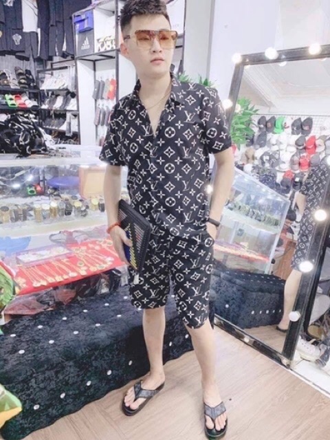 Bộ pizama chất kate thái nam nữ đều mặc được | BigBuy360 - bigbuy360.vn