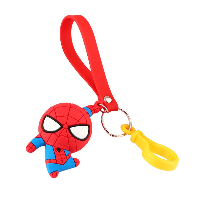 Móc Khóa Hoạt Hình Spiderman Iron Man Dễ Thương