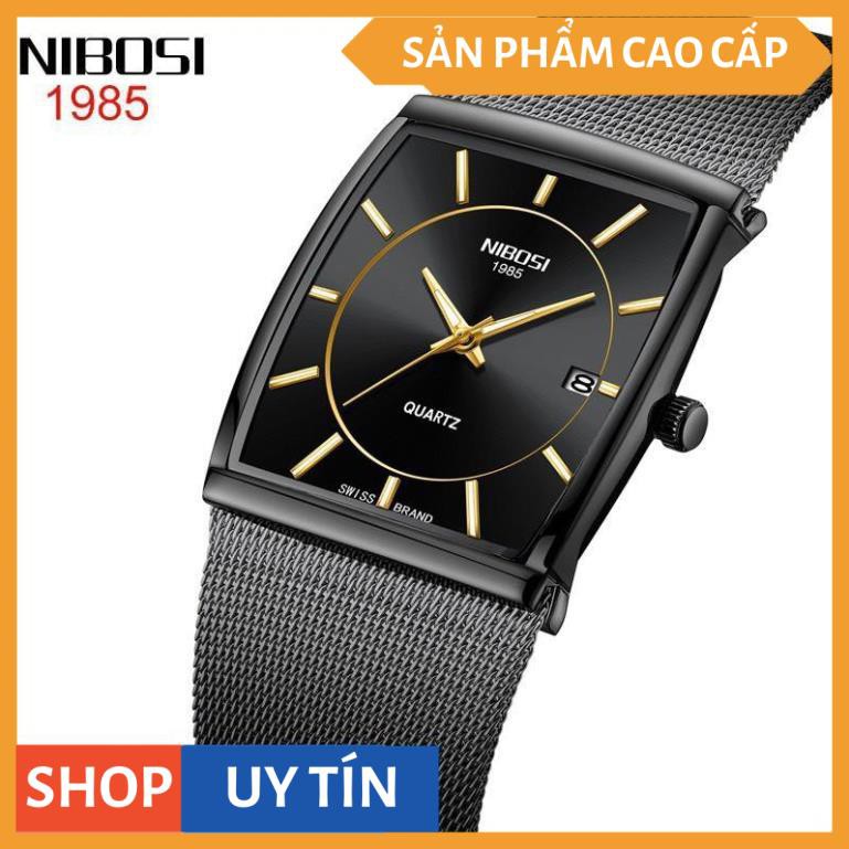 Đồng Hồ Nam NIBOSI NI2338 Chính Hãng Dây Kim Nhuyễn Không Gỉ - Đẳng Cấp Doanh Nhân [HÀNG CAO CẤP]