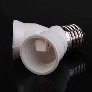 warm E27 Base Light Lamp Bulb Socket 1 to 2 Splitter Adapter Converter Socket