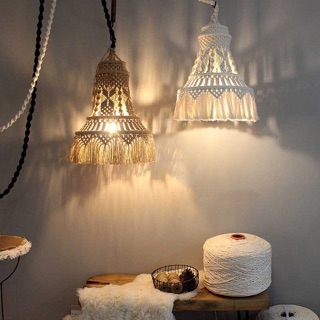 Đèn trang trí macrame