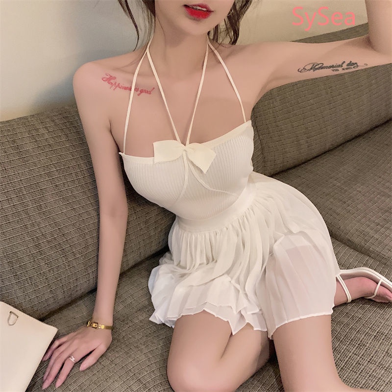 Áo Hai Dây Đính Nơ Thời Trang Mùa Hè Quyến Rũ Cho Nữ