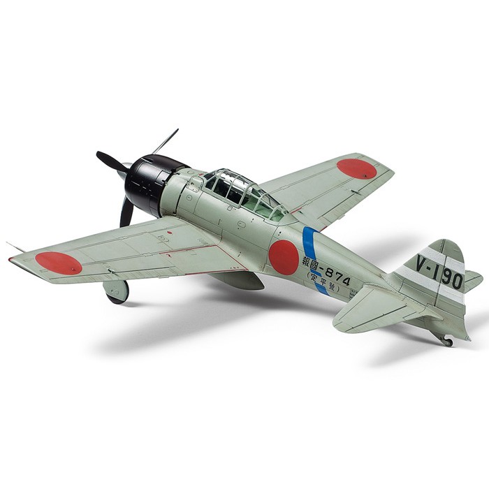 60784 Mô hình máy bay quân sự 1/72 SCALE MITSUBISHI A6M3 ZERO FIGHTER MODEL 32 (HAMP)