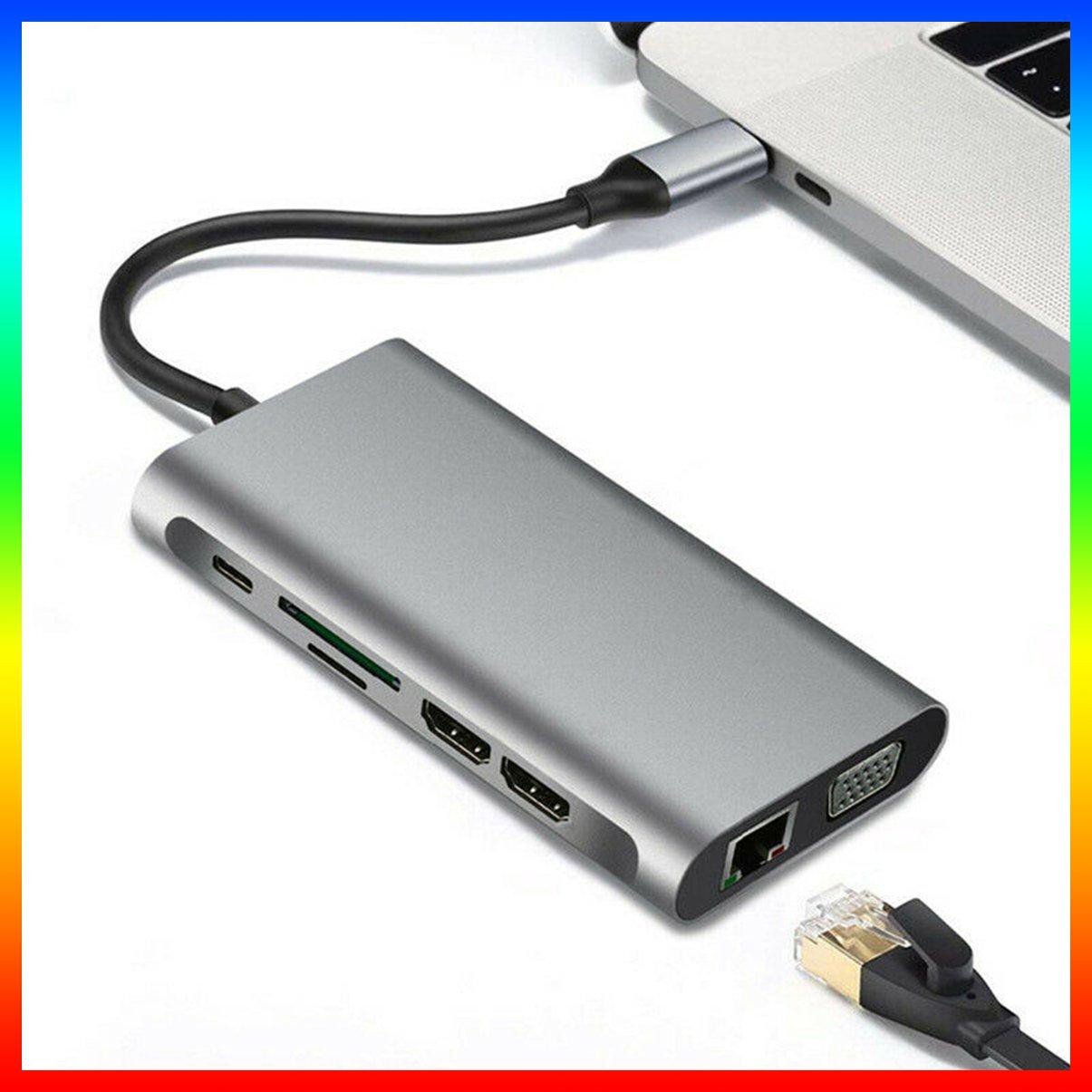 Bộ Chia Cổng Hdmi Ethernet Usb 3.0 12 Trong 1