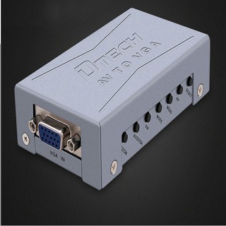 Bộ chuyển đổi BNC/ AV/Svideo to VGA Dtech DT 7003