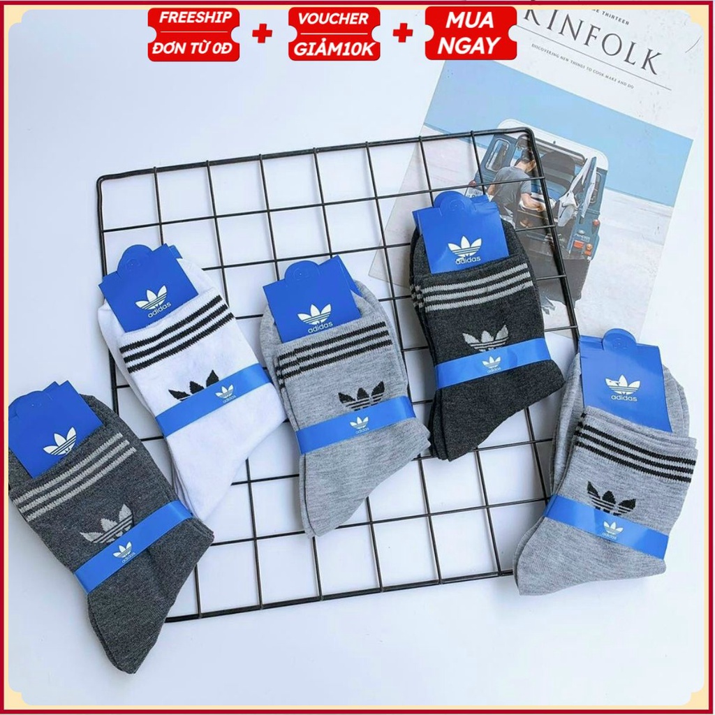 PVN34814 SET10 ĐÔI TẤT ADIDAS CỔ THẤP HÀNG ĐẸP T2