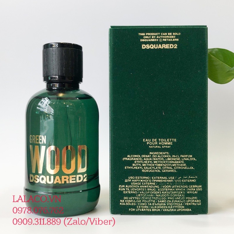 Nước hoa Nam DSQUARED2 Green Wood Pour Homme EDT 100ml