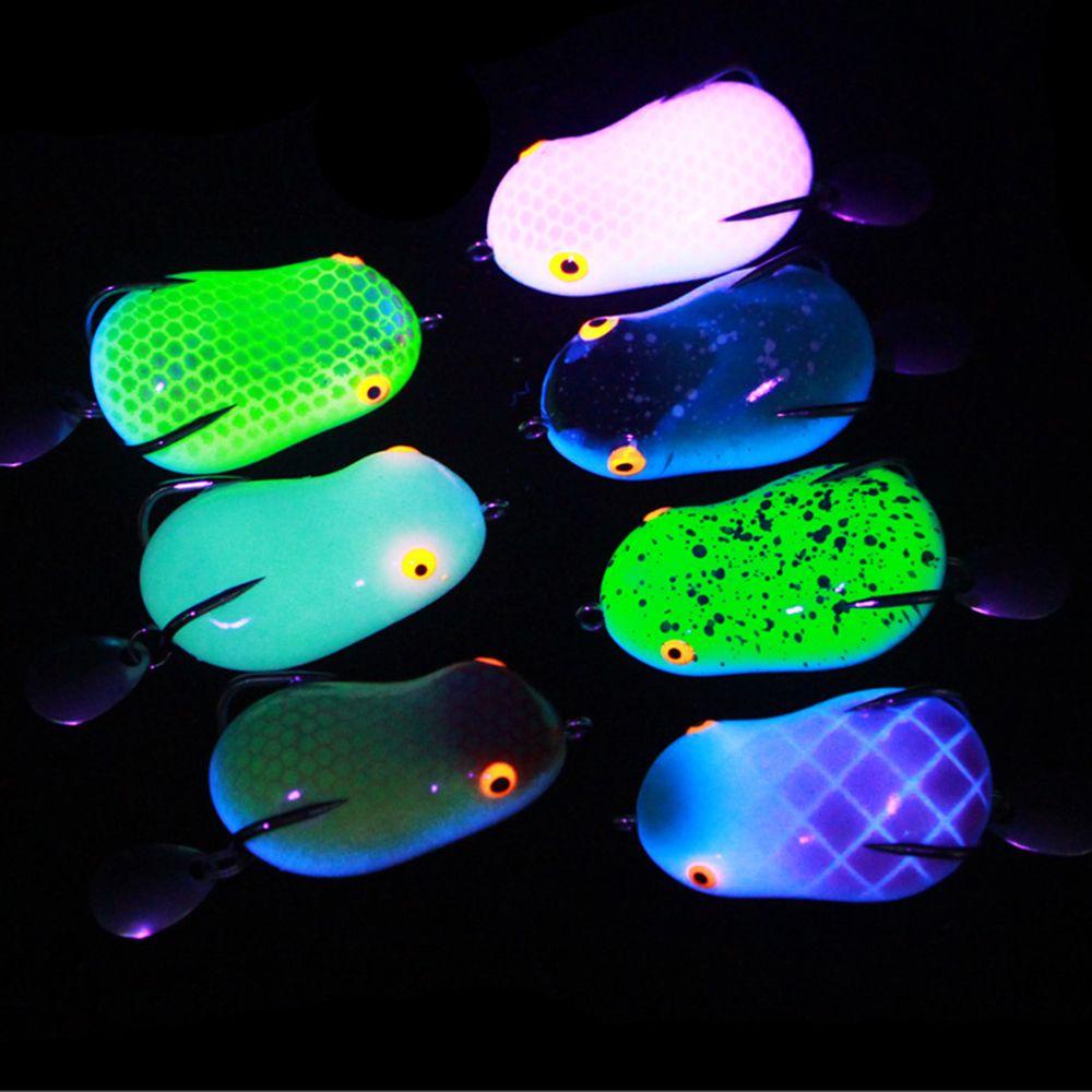 MUVAKO Mồi Câu Cá Giả Hình Thỏ / Ếch Ống Mềm Có Móc Kép