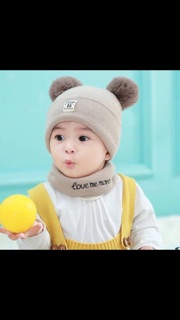 Bộ khăn mũ cho bé trai bé gái
