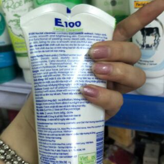 Sữa rửa mặt E100 dưa leo