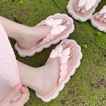 Dép Xỏ Ngón Chống Trượt Đính Nơ Ngọt Ngào Thời Trang Mùa Hè Cho Nữ