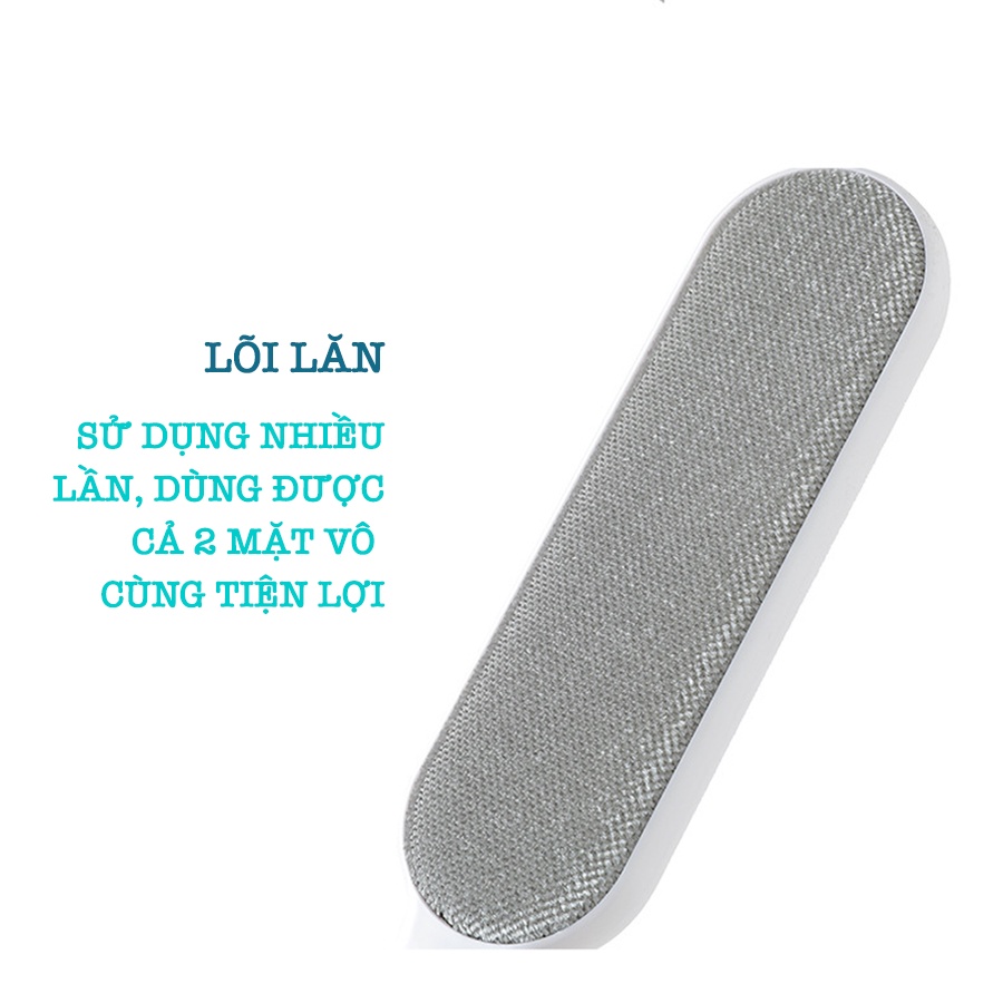 Cây Lăn Bụi Có Tay Cầm, Cây Lăn Bụi Tĩnh Điện Làm Sạch Bụi Bẩn Dùng Vĩnh Viễn K006