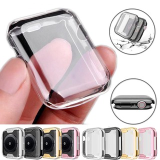 Ốp Bảo Vệ Mặt Đồng Hồ Bằng TPU Mềm Mỏng 360 Độ Cho Apple Watch 6 SE 5 4 3 2 1 42MM 38MM 40MM 44MM Series 3 2 1 Series 5 4 6 SE