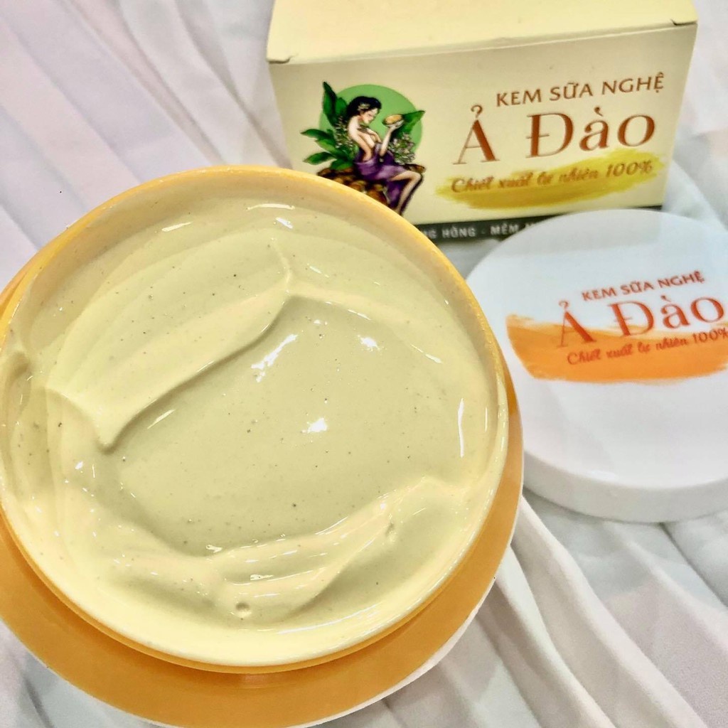 Mộc Nhan Natural, Kem Sữa Nghệ Ả Đào, Giúp Sáng Da, Mờ Thâm, Dưỡng Ẩm, Chống Oxy Hóa, Da Mịn Màng