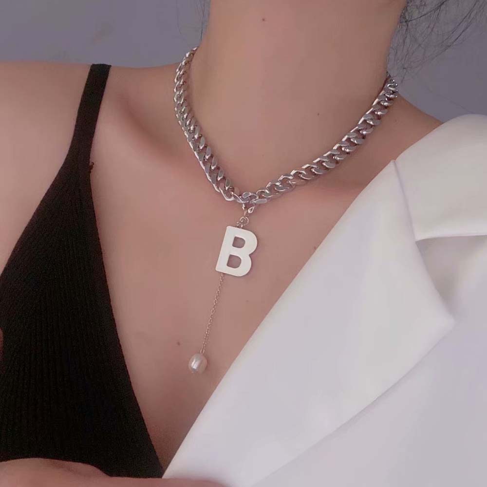 Dây Chuyền Choker Chữ B Thời Trang Cá Tính Dành Cho Nữ