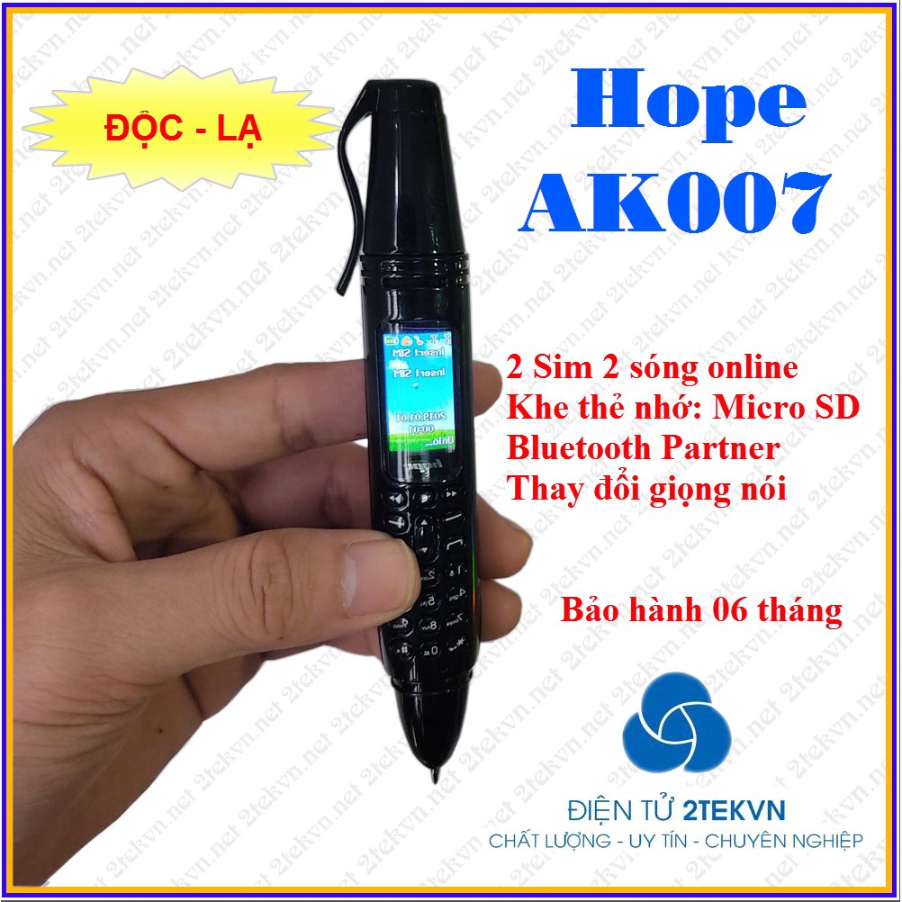 Điện thoại mini siêu nhỏ hình chiếc bút Hope AK007