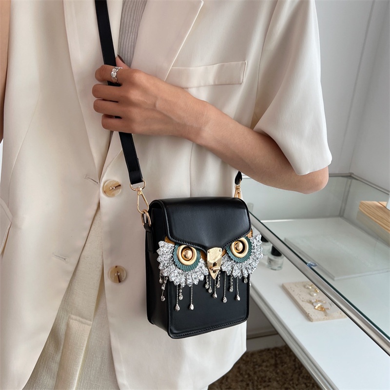 Túi Đeo Vai Hình Vuông Cỡ Nhỏ Phối Tua Rua Thời Trang Cao Cấp Cho Nữ