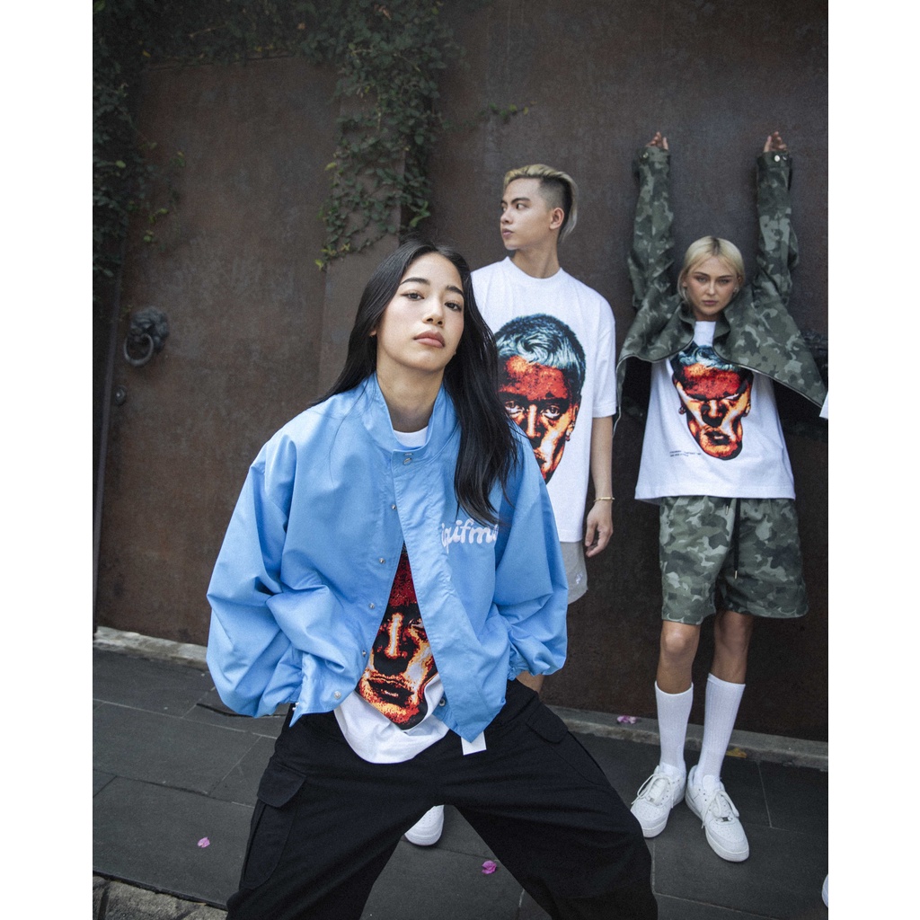 Stressmama Áo thun PORTRAIT NO.2 T-SHIRT màu trắng 100% Cotton thoải mái, vải dày 250 GSM, in lụa thủ công Local Brand