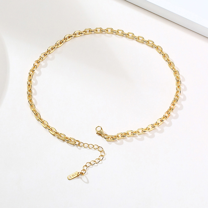 Vnox Vòng cổ mạ vàng 18K gắn chữ Nox thời trang cho nữ