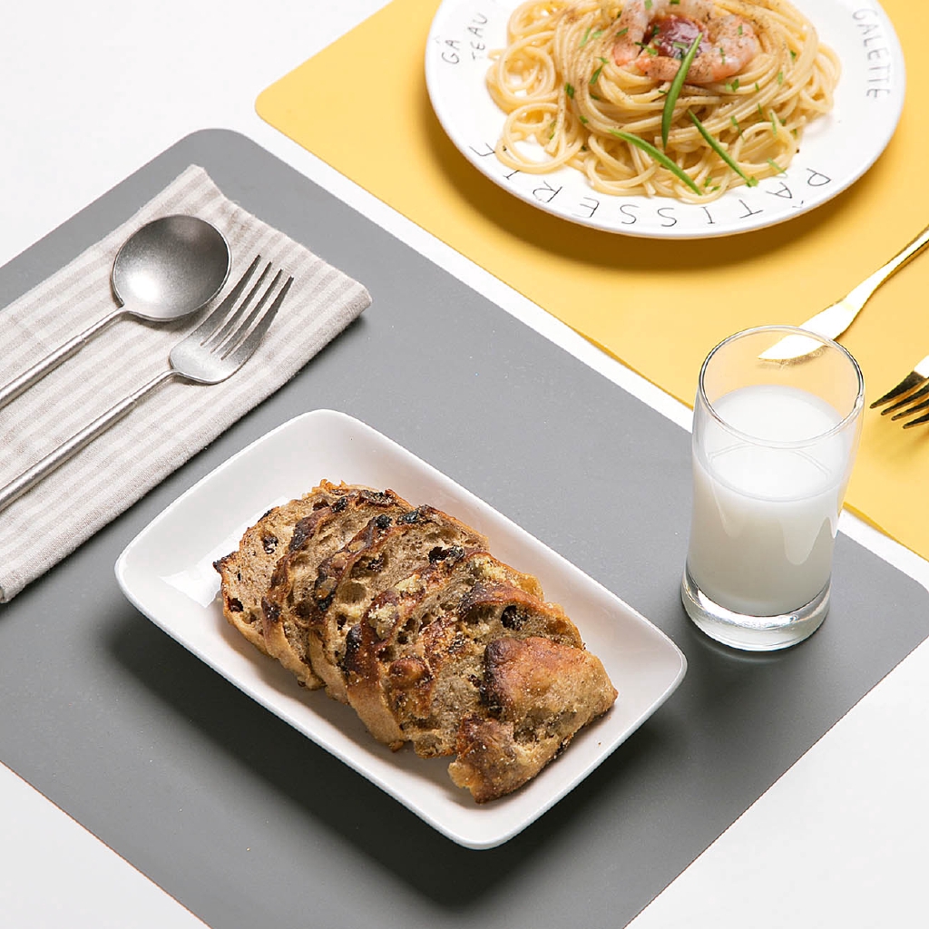 Bộ 4 Tấm Lót Bàn Ăn JUJIAJIA Bằng Silicone Chống Thấm Nước Tiện Dụng