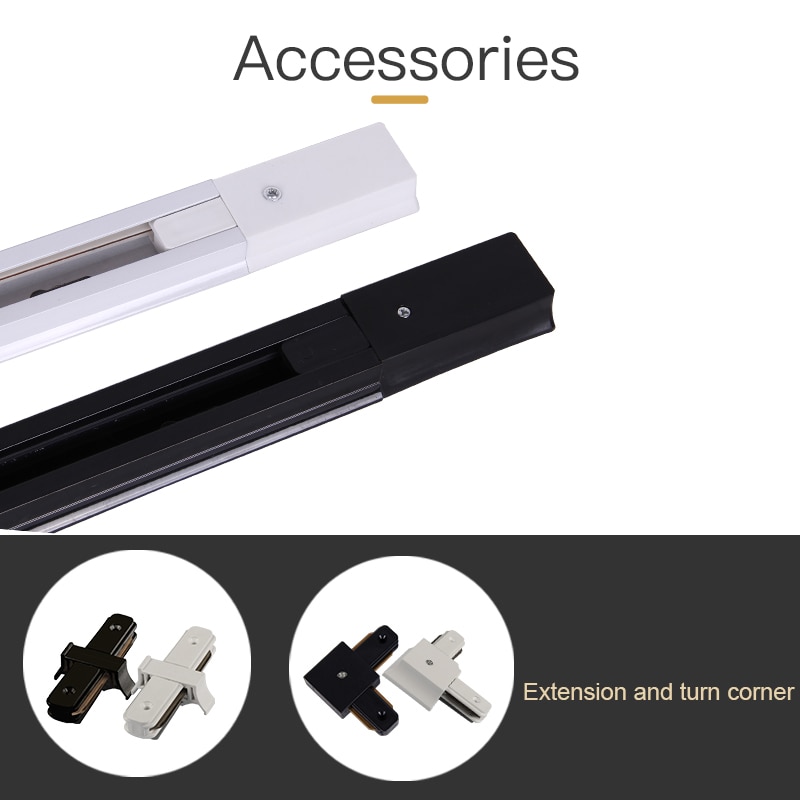 Thanh Đèn Led 0.5M 1M 2 Dây Nhôm Trắng Đen Chất Lượng Cao