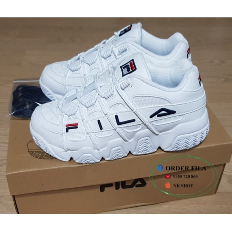 (Hàng sẵn- Đủ bill) Giày Sneaker Thể Thao Nam Nữ Fila Barricade XT 97 Trắng chính hãng 100%