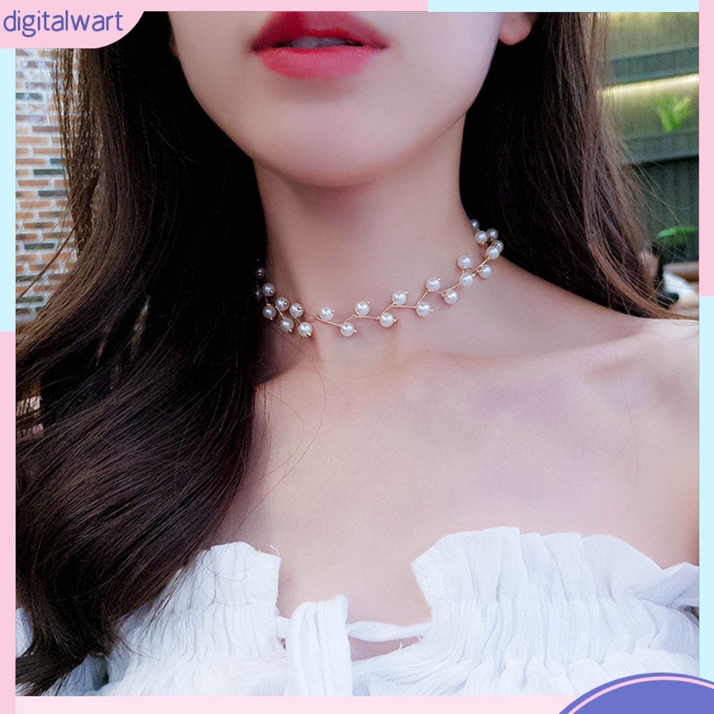 Dg✌❤Vòng Cổ Choker Đính Ngọc Trai Nhân Tạo Thời Trang Dành Cho Nữ