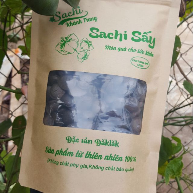 Hạt sachi sấy dòn daklak bịch giấy như hình 500g (SACHI KHÁNH TRANG)