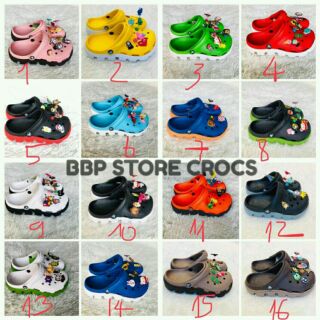 [CÓ SẴN] Dép Sục các màu full tag mác túi+8sticker