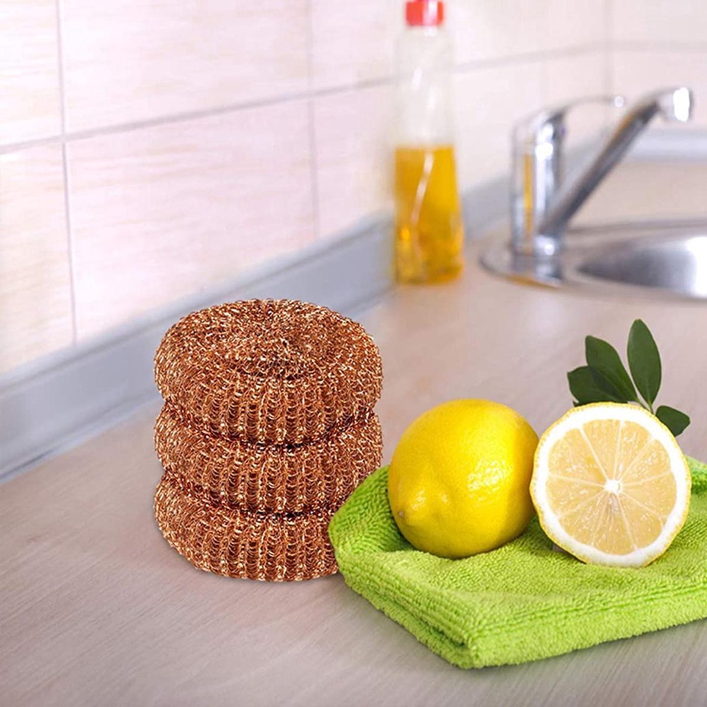 Miếng Rửa Chén Bằng Đồng Mạ NICKOLAS Scourers