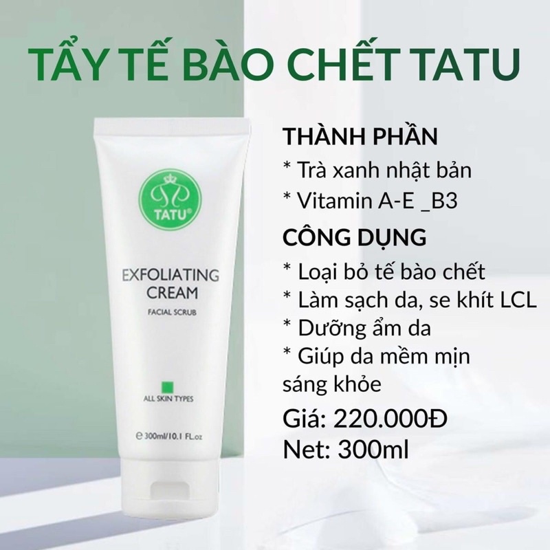 Tẩy Tế Bào Chết của Tatu Luxury dòng sản phẩm sạch Nhật Bản.