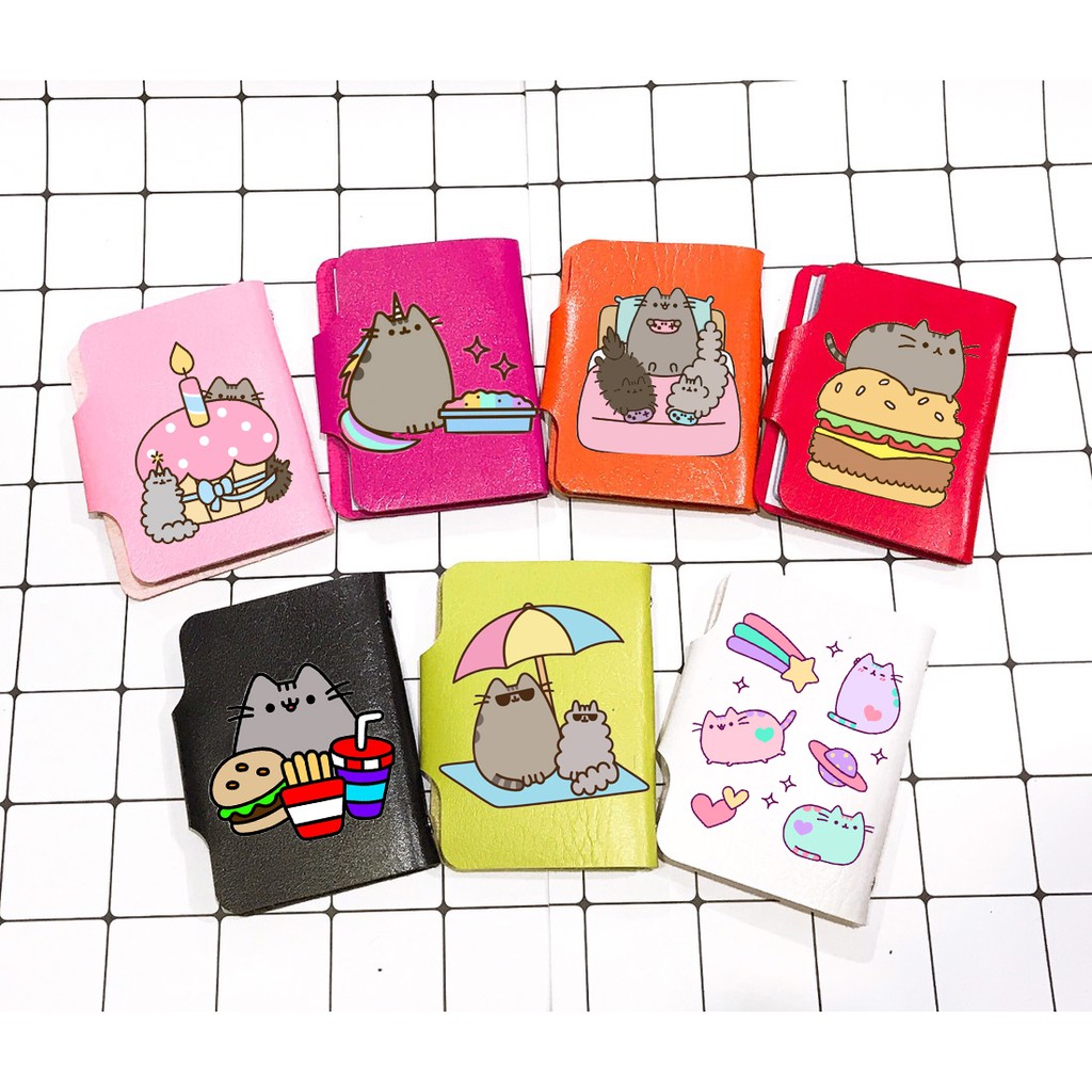 Bao đựng card pusheen BDCI5 túi đựng namecard  phi hành gia 12 cung hoàng đạo ngựa thần siêu anh hùng