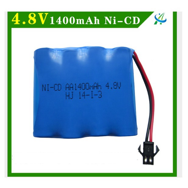 Pin Sạc 4.8V 1400mAh NI-CD Cho Xe Ô Tô Điều Khiển Cổng SM