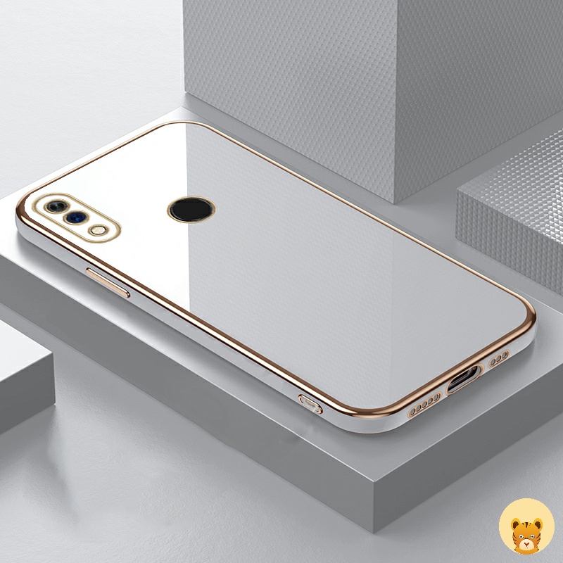 Ốp Điện Thoại Mạ Điện 5 Màu Sang Trọng Đơn Giản Cho Realme 3 3i 3 Pro