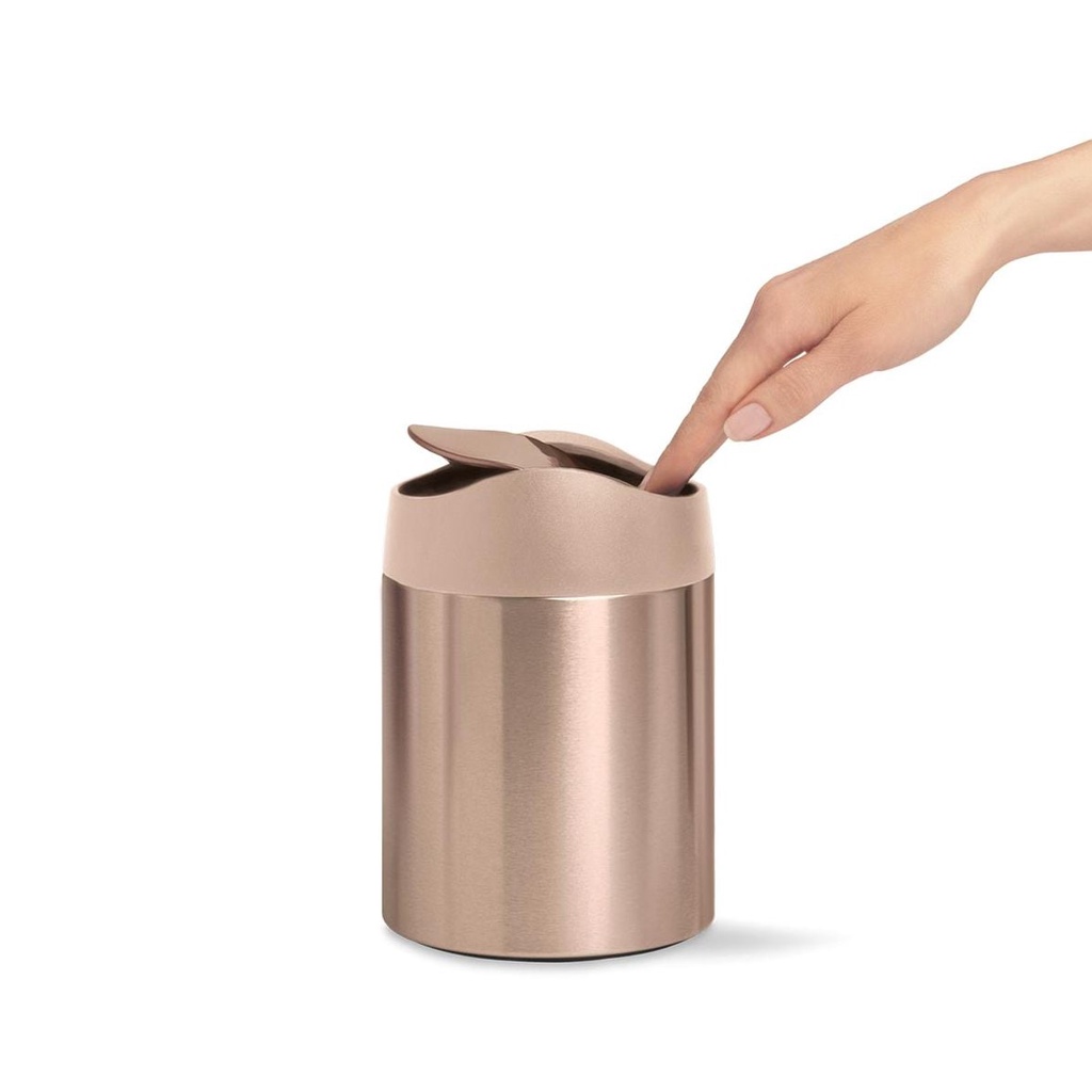 Thùng rác mini cao cấp cho bàn trang điểm Simplehuman 1,5l - Hàng chính hãng mua tại Đức