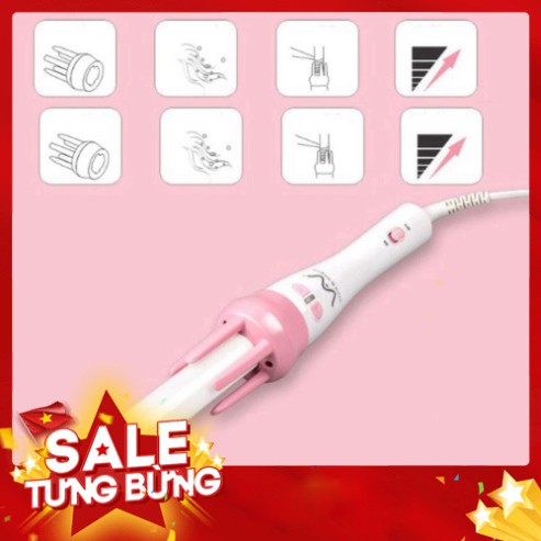 [FREE SHIP] [ BẢO HÀNH 12 THÁNG ] MÁY LÀM TÓC UỐN XOĂN XOAY TỰ ĐỘNG 360 VIVID & VOGUE HÀN QUỐC, TẶNG KÈM PHỤ KIỆN TẠO KI