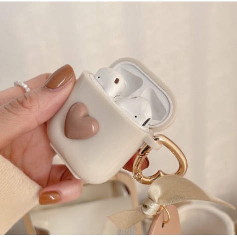 Vỏ Bảo Vệ Hộp Sạc Tai Nghe Airpods 1 2 Pro 3 Họa Tiết Gấu Nâu Đơn Giản Thời Trang
