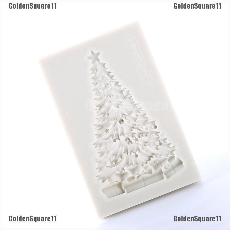 Khuôn Silicone Tạo Hình Cây Thông Giáng Sinh Trang Trí Bánh