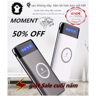 Sạc không dây 12000mah - Moment thế hệ mới - Nhập mã MOMEAZ11 giảm 10K ngay-