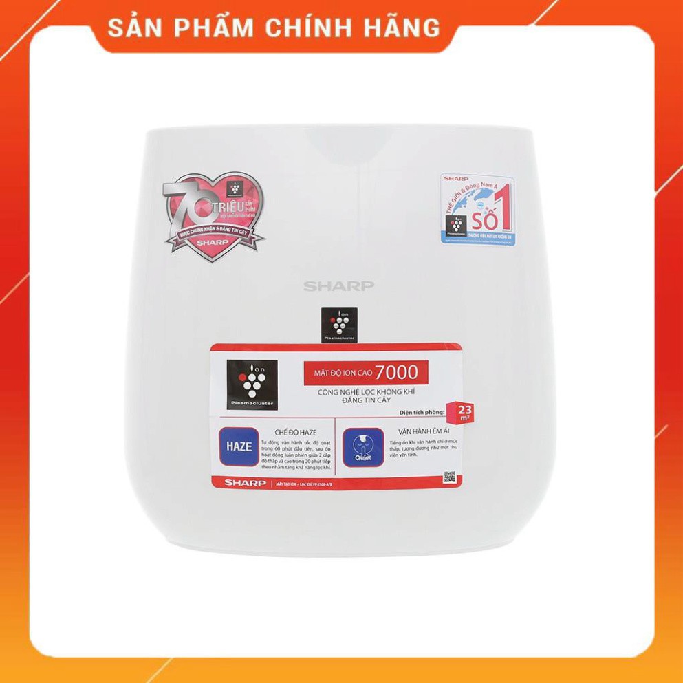 FP-J30E | Máy lọc không khí Sharp FP-J30E hàng chính hãng (Lọc sạch bụi PM2.5, có Plasmacluster ion) (23m2)