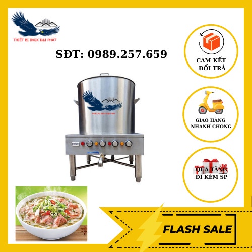 Nồi nấu phở 100lít có đồng hồ báo nhiệt, nồi có tấm chắn inox và giỏ đựng xương ,nồi điện nấu phở bảo hành 12 tháng